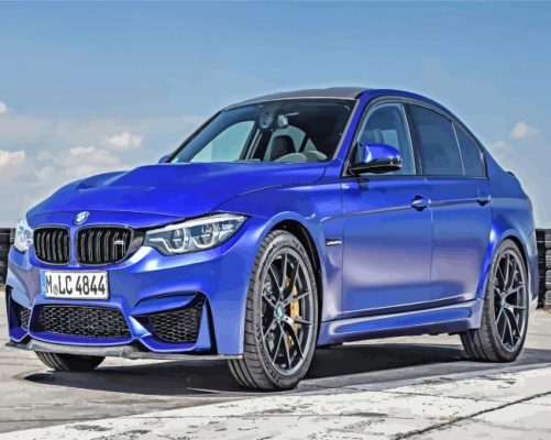 Blue BMW M3 F80 Car Paint By Numbers