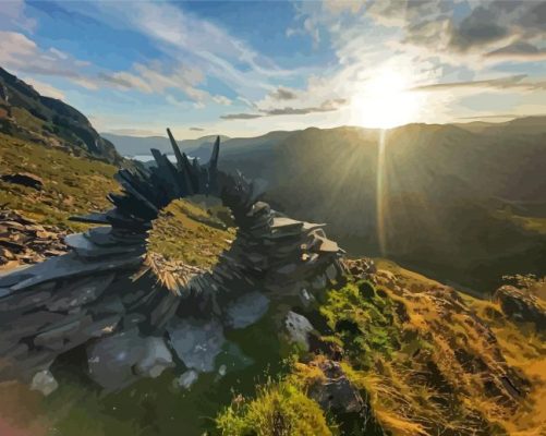 Borrowdale Banksy With Sunlight Paint By Numbers