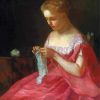 Cassatt Sewing Lady Paint By Numbers