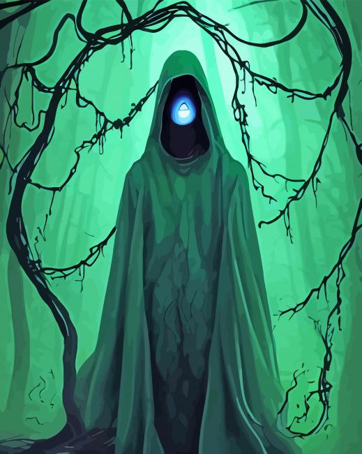 Cloaked Figure Art Paint By Numbers