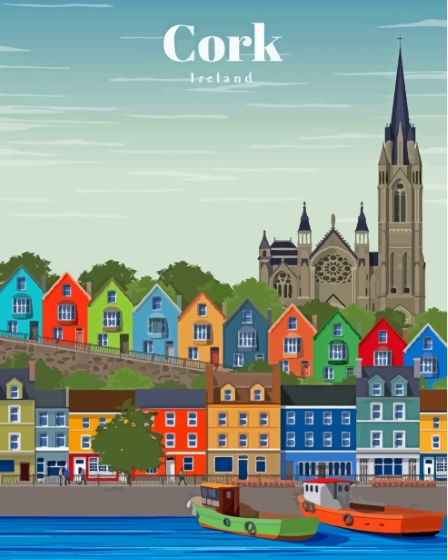 Cork Poster Ireland Paint By Numbers