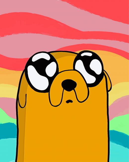 Jake The Dog Adventure Time Paint By Numbers