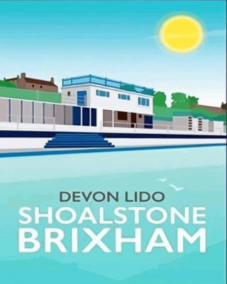 Devon Lido Shoalstone Brixham Poster Paint By Numbers