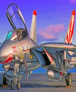F14 Jet Paint By Numbers