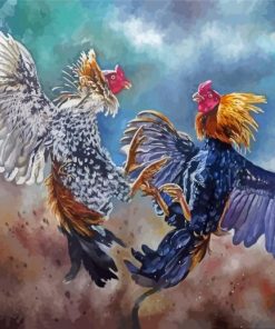Fighting Cock Paint By Numbers