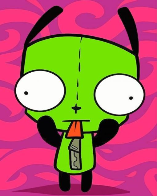 GIR Invader Zim Paint By Numbers