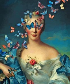 Girl With Butterfly Paint By Numbers