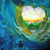 Heart Wave Paint By Numbers