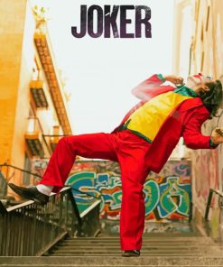 Joker Dancing On Stairs Poster Paint By Numbers