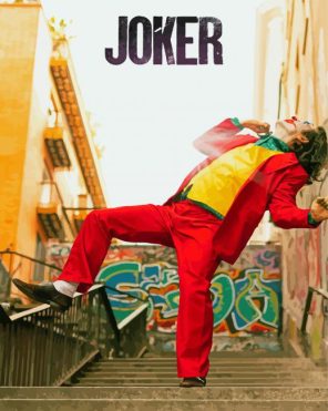 Joker Dancing On Stairs Poster Paint By Numbers