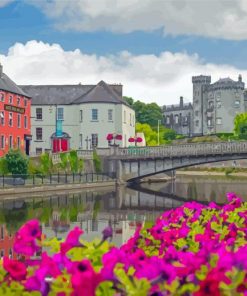 Kilkenny Castle And Buildings View Paint By Numbers