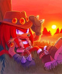 Knuckles The Echidna Paint By Numbers