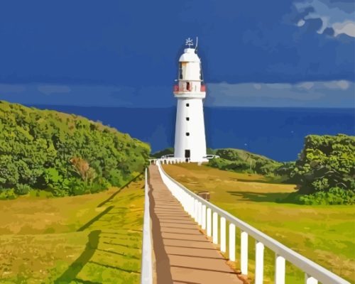 Lighthouse Cape Otway Paint By Numbers