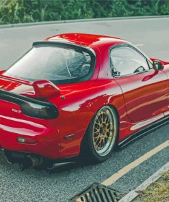 Mazda Rx7 Back Paint By Numbers