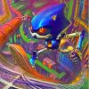 Metal Sonic Art Paint By Numbers