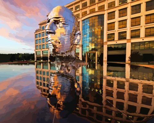 Metalmorphosis Sculpture Charlotte NC Paint By Numbers