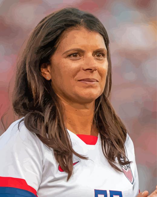 Mia Hamm Footballer Paint By Numbers