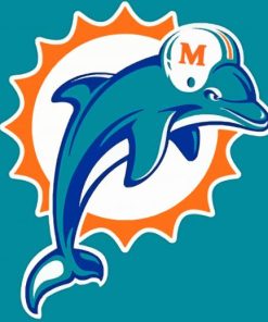Miami Dolphin Paint By Numbers