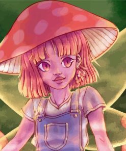 Mushroom Fairy Paint By Numbers