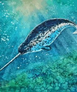 Narwhal Underwater Paint By Numbers
