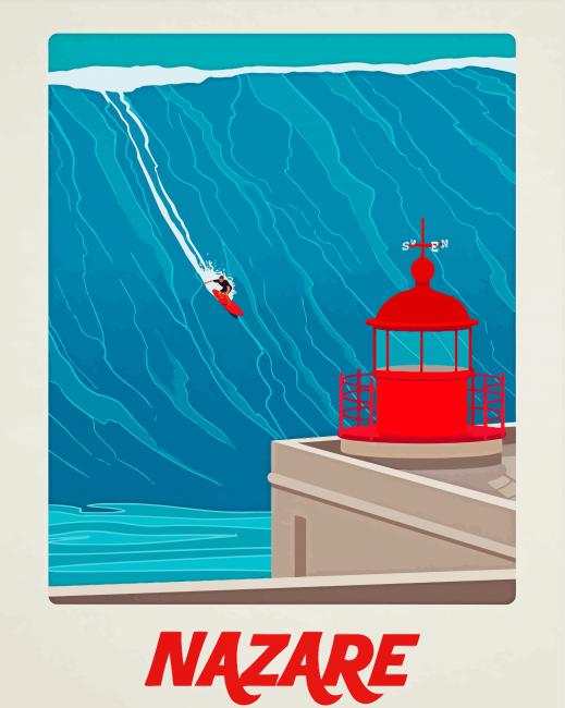 Nazare Poster Paint By Numbers