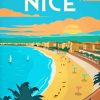 Nice The French Riviera Poster Paint By Numbers