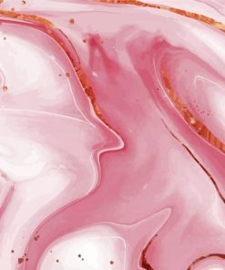 Pink Marble Paint By Numbers