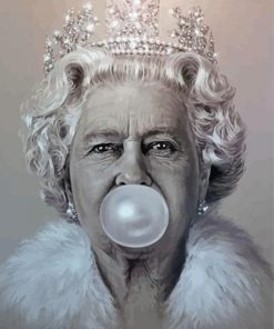 Queen Blowing Bubble Paint By Numbers