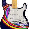 Rainbow Fender Stratocaster Guitar Paint By Numbers