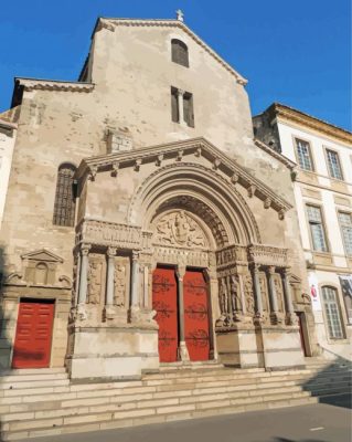 Saint Trophime Arles Cathedral Paint By Numbers