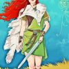 Scottish Female Warrior Paint By Numbers