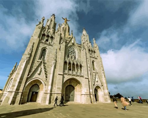 Spain Mount Tibidabo Paint By Numbers