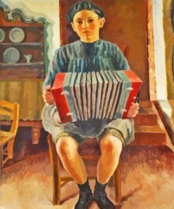 Spanish Accordion Player Paint By Numbers