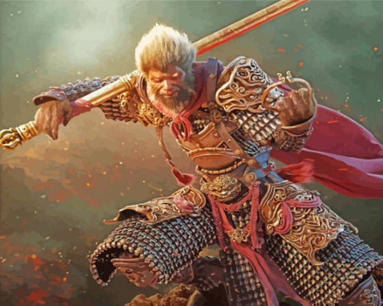 Sun Wukong The Monkey King Paint By Numbers