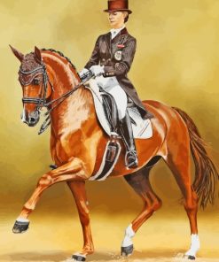The Dressage Horse Rider Paint By Numbers