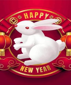 Year Of The Rabbit Paint By Numbers