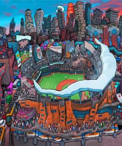 Abstract Target Field Paint By Numbers