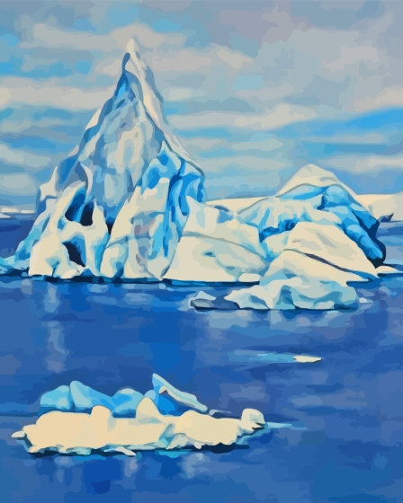 Aesthetic Antarctica Art Paint By Numbers