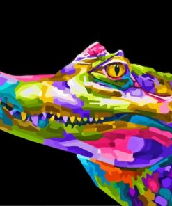 Alligator Pop Art Paint By Numbers