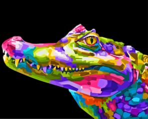 Alligator Pop Art Paint By Numbers