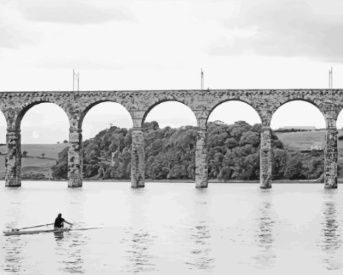 Berwick Kayaking On River Tweed Paint By Numbers