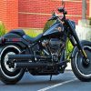 Black Harley Low Boy Paint By Numbers