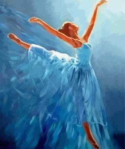 Blue Ballerina Paint By Numbers