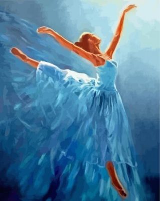 Blue Ballerina Paint By Numbers