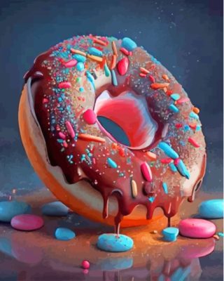 Chocolate Donut Paint By Numbers