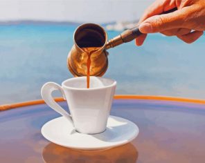 Greece Coffee Paint By Numbers
