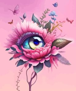Floral Eye Paint By Numbers