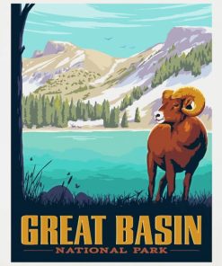 Great Basin National Park Poster Art Paint By Numbers