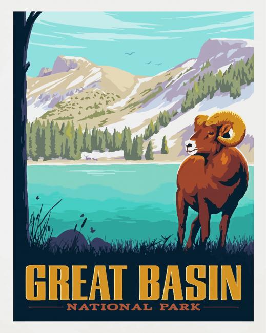 Great Basin National Park Poster Art Paint By Numbers