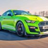Green Mustang Shelby Gt500 Paint By Numbers